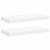 Rafturi de perete suspendate, 2 buc., alb, 50x23x3,8 cm, MDF GartenMobel Dekor
