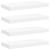 Rafturi de perete suspendate, 4 buc., alb, 50x23x3,8 cm, MDF GartenMobel Dekor