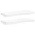 Rafturi de perete suspendate, 2 buc., alb, 60x23,5x3,8 cm, MDF GartenMobel Dekor