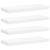 Rafturi de perete suspendate, 4 buc., alb, 60x23,5x3,8 cm, MDF GartenMobel Dekor