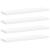 Rafturi de perete suspendate, 4 buc., alb, 90x23,5x3,8 cm, MDF GartenMobel Dekor
