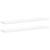 Rafturi de perete suspendate, 2 buc., alb, 120x23,5x3,8 cm, MDF GartenMobel Dekor