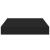 Raft de perete suspendat, negru, 23x23,5x3,8 cm, MDF GartenMobel Dekor