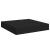 Raft de perete suspendat, negru, 23x23,5x3,8 cm, MDF GartenMobel Dekor