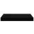 Rafturi de perete suspendate, 4 buc., negru, 40x23x3,8 cm, MDF GartenMobel Dekor