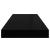 Raft de perete suspendat, negru, 60x23,5x3,8 cm, MDF GartenMobel Dekor