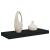 Raft de perete suspendat, negru, 60x23,5x3,8 cm, MDF GartenMobel Dekor