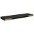 Rafturi de perete suspendate 2 buc., negru, 80x23,5x3,8 cm, MDF GartenMobel Dekor