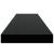 Raft de perete suspendat, negru, 90x23,5x3,8 cm, MDF GartenMobel Dekor