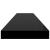 Raft de perete suspendat, negru, 120x23,5x3,8 cm, MDF GartenMobel Dekor