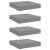 Rafturi de perete, 4 buc., gri, 23 x 23,5 x 3,8 cm, MDF GartenMobel Dekor