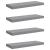 Rafturi de perete, 4 buc., gri, 60 x 23,5 x 3,8 cm, MDF GartenMobel Dekor