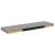 Rafturi de perete suspendate, 2 buc., gri, 80x23,5x3,8 cm, MDF GartenMobel Dekor