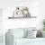 Raft de perete suspendat, gri, 120x23,5x3,8 cm, MDF GartenMobel Dekor