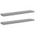 Rafturi de perete suspendate, 2 buc., gri, 120x23,5x3,8 cm, MDF GartenMobel Dekor
