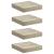 Rafturi perete suspendate, 4 buc., stejar, 23x23,5x3,8 cm, MDF GartenMobel Dekor