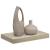 Raft de perete suspendat, stejar, 40x23x3,8 cm, MDF GartenMobel Dekor