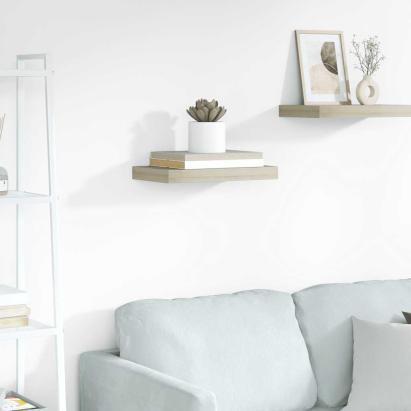 Raft de perete suspendat, stejar, 40x23x3,8 cm, MDF GartenMobel Dekor