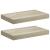 Rafturi de perete suspendate, 2 buc., stejar, 40x23x3,8 cm, MDF GartenMobel Dekor