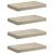 Rafturi de perete suspendate, 4 buc., stejar, 40x23x3,8 cm, MDF GartenMobel Dekor