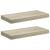 Rafturi de perete suspendate, 2 buc., stejar, 50x23x3,8 cm, MDF GartenMobel Dekor