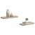 Rafturi de perete suspendate, 2 buc., stejar 60x23,5x3,8 cm MDF GartenMobel Dekor