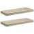 Rafturi de perete suspendate, 2 buc., stejar 60x23,5x3,8 cm MDF GartenMobel Dekor