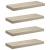 Rafturi de perete suspendate, 4 buc., stejar 60x23,5x3,8 cm MDF GartenMobel Dekor