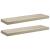 Rafturi de perete suspendate 2 buc., stejar, 80x23,5x3,8 cm MDF GartenMobel Dekor