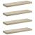 Rafturi de perete suspendate 4 buc., stejar, 80x23,5x3,8 cm MDF GartenMobel Dekor