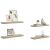 Rafturi de perete suspendate 4 buc., stejar, 80x23,5x3,8 cm MDF GartenMobel Dekor