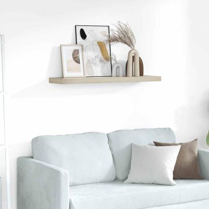 Raft de perete suspendat, stejar, 90x23,5x3,8 cm, MDF GartenMobel Dekor