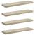 Rafturi de perete suspendate 4 buc. stejar, 90x23,5x3,8 cm, MDF GartenMobel Dekor