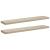 Rafturi perete suspendate, 2 buc., stejar, 120x23,5x3,8 cm, MDF GartenMobel Dekor