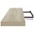 Rafturi perete suspendate, 4 buc., stejar, 120x23,5x3,8 cm, MDF GartenMobel Dekor