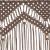 Perdea macrame, gri taupe,140 x 240 cm, bumbac GartenMobel Dekor