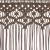 Perdea macrame, gri taupe,140 x 240 cm, bumbac GartenMobel Dekor