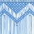 Perdea macrame, albastru, 140 x 240 cm, bumbac GartenMobel Dekor
