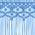 Perdea macrame, albastru, 140 x 240 cm, bumbac GartenMobel Dekor