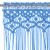 Perdea macrame, albastru, 140 x 240 cm, bumbac GartenMobel Dekor