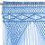 Perdea macrame, albastru, 140 x 240 cm, bumbac GartenMobel Dekor