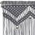 Perdea macrame, antracit, 140 x 240 cm, bumbac GartenMobel Dekor