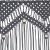 Perdea macrame, antracit, 140 x 240 cm, bumbac GartenMobel Dekor