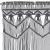 Perdea macrame, antracit, 140 x 240 cm, bumbac GartenMobel Dekor