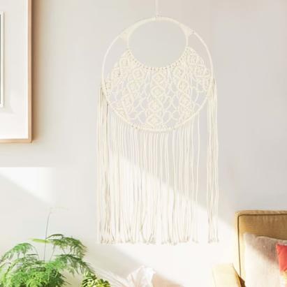 Cuier de perete din macrame, 40x80, bumbac GartenMobel Dekor