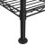 Raft de depozitare, 3 niveluri, negru, 60 x 35 x 76 cm, 150 kg GartenMobel Dekor