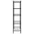 Raft depozitare, 5 niveluri, negru, 90x35x180 cm, 250 kg GartenMobel Dekor