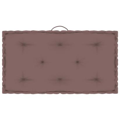 Pernă de podea din paleți, gri taupe, 73 x 40 x 7 cm, bumbac GartenMobel Dekor