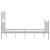 Cadru de pat, alb, 120x200 cm, metal GartenMobel Dekor