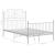 Cadru de pat, alb, 120x200 cm, metal GartenMobel Dekor